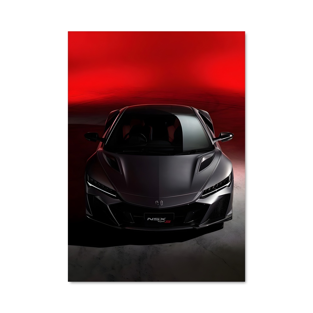 Poster Honda NSX Concept Rouge